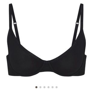 SKIMS Cotton Logo Underwire Demi Bra